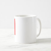 アンドラ国旗カスタムのカップ コーヒーマグカップ (正面右)