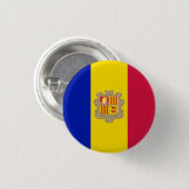 アンドラ国旗、アンドラ国旗 缶バッジ (正面&裏面)