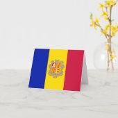 アンドラ国旗 カード (黄色い花)