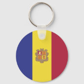 アンドラ国旗 キーホルダー (正面)