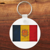 アンドラ国旗 キーホルダー (正面)