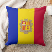 アンドラ国旗 クッション (ブランケット)