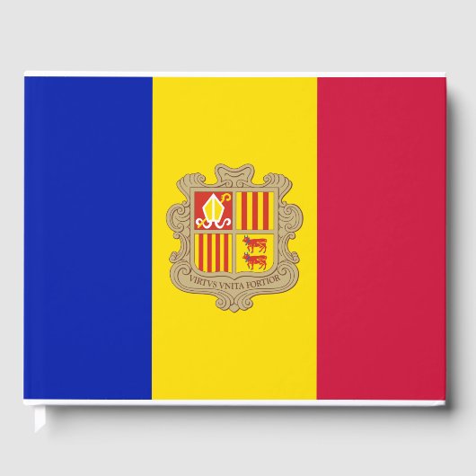 アンドラ国旗 ゲストブック (正面)