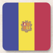 アンドラ国旗 コースター (正面)