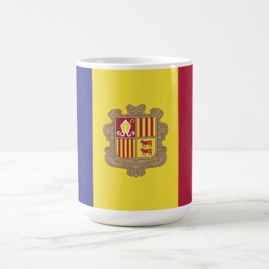 アンドラ国旗 コーヒーマグカップ (中央)