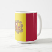 アンドラ国旗 コーヒーマグカップ (正面右)