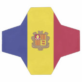 アンドラ国旗 サッカーボール (フラット)