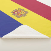 アンドラ国旗 シェルパブランケット (3/4)