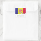 アンドラ国旗 スクエアシール (バッグ)