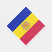 アンドラ国旗 スタンダードランチョンナプキン (角)