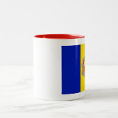 アンドラ国旗 ツートーンマグカップ (中央)