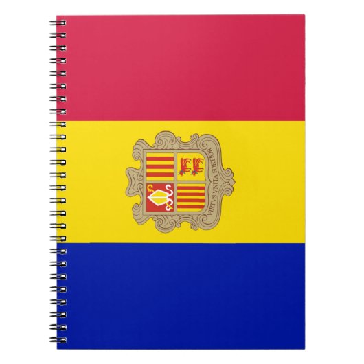 アンドラ国旗 ノートブック (正面)