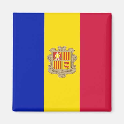 アンドラ国旗 マグネット (正面)