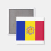 アンドラ国旗 マグネット (正面/裏面)
