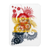 アンドラ国旗 マグネット (縦)