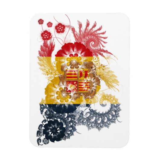 アンドラ国旗 マグネット (縦)