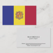 アンドラ国旗 名刺 (正面/裏面)