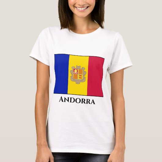 アンドラ国旗 Tシャツ (正面)