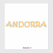 アンドラ文字デザイン シール (シート)