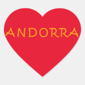 アンドラ文字デザイン ハートシール (正面)