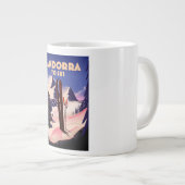 アンドラ・スキーのポスター。 ジャンボコーヒーマグカップ (正面右)