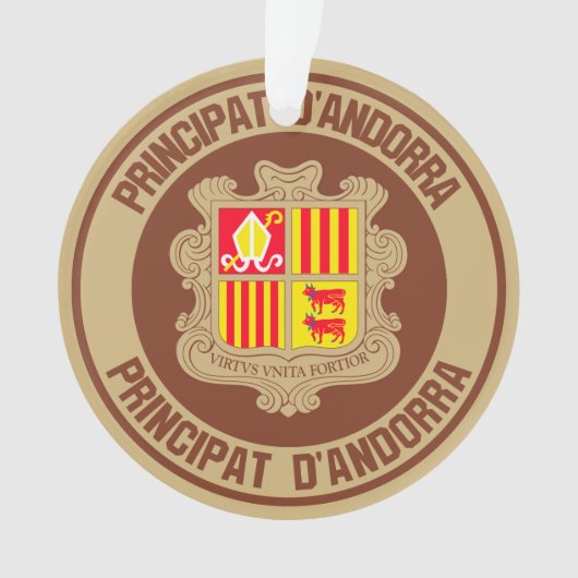 アンドラ・ラウンド・エンブレム オーナメント (正面)