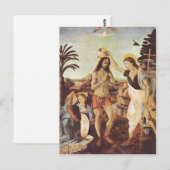 アンドリアdel Verrocchio Die Taufe Christi um 1472-14年 ポストカード (正面/裏面)