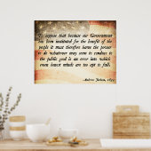 アンドリュージャクソン引用文 ポスター (キッチン)