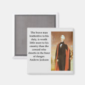 アンドリュージャクソン引用文 マグネット (正面/裏面)