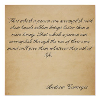 アンドリュー・カーネギー・リッチ哲学 ポスター