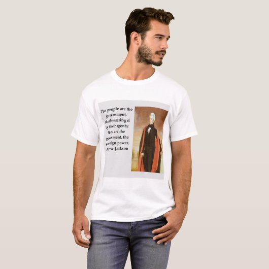 アンドリュー・ジャクソンの引用文 Tシャツ (正面フル)