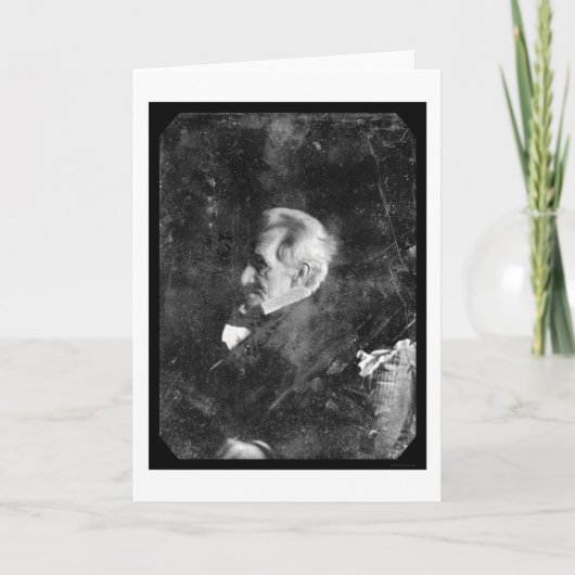 アンドリュー・ジャクソン大統領の銀板写真1844年 カード (正面)