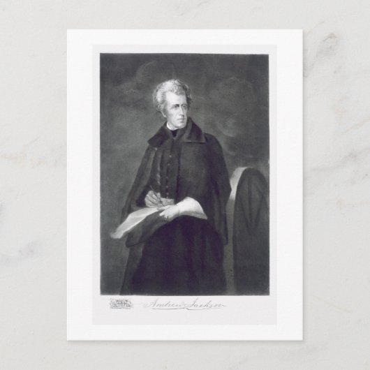 アンドリュー・ジャクソン氏(州第7代会長統一された) ポストカード (正面)