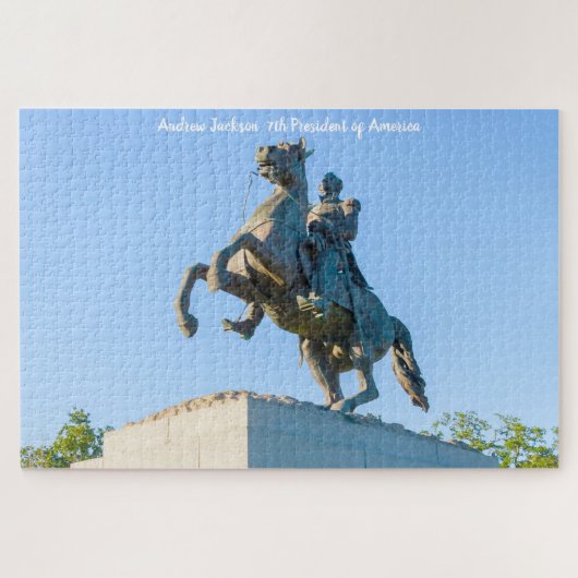アンドリュー・ジャクソン第7代大統領。 ジグソーパズル (横)
