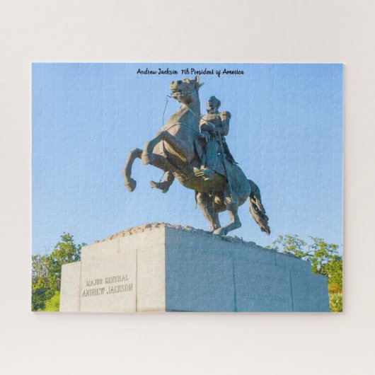 アンドリュー・ジャクソン第7代大統領。 ジグソーパズル (横)
