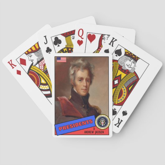 アンドリュー・ジャクソン・ベースボールカード トランプ (裏面)