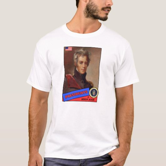 アンドリュー・ジャクソン ベースボールカード Tシャツ (正面)