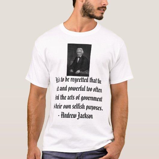 アンドリュー・ジャクソン Tシャツ (正面)