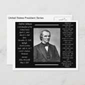 アンドリュー・ジョンソン大統領 ポストカード (正面/裏面)