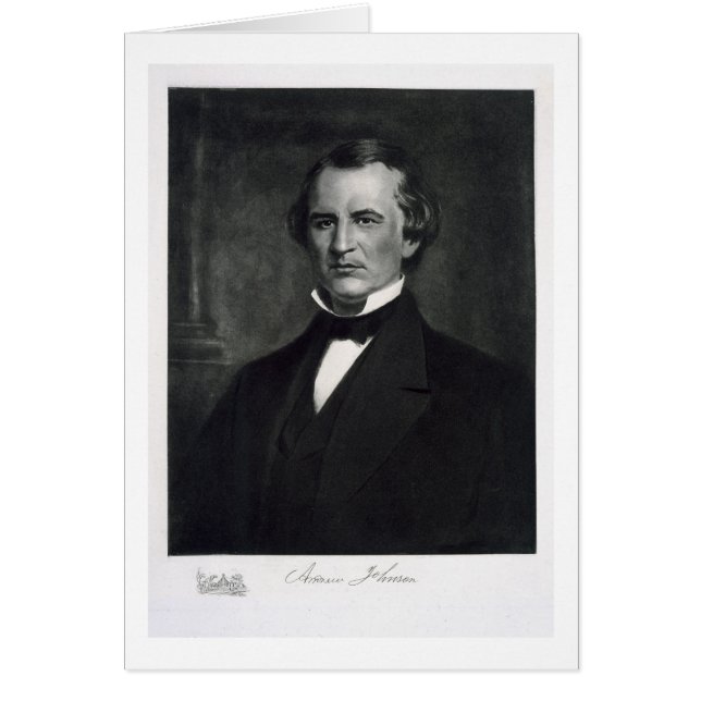 アンドリュー・ジョンソン(1808-75年の)、国連の第17大統領 (正面)