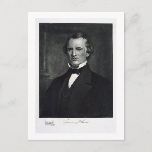 アンドリュー・ジョンソン(1808-75)、第17回国連大統領 ポストカード (正面)