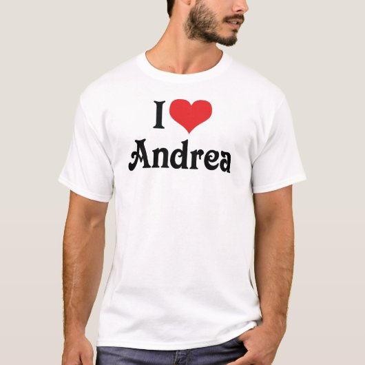 アンドレアが大好き Tシャツ (正面)