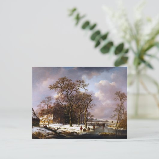 アンドレアスシェルフアウトウィンターランドスケープ ポストカード (スタンド正面)