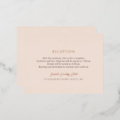 アンドレアタンエレガントなウェディングフォイルエンクロージャカード 箔招待状ポストカード (正面/裏面)