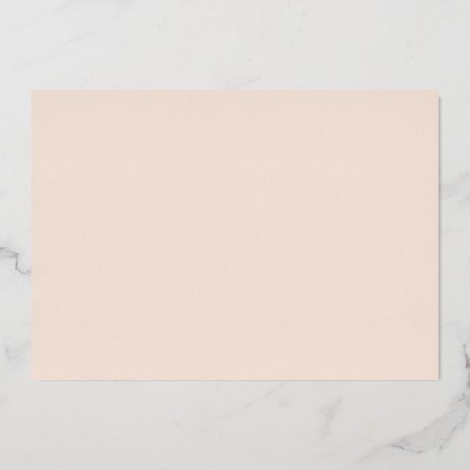 アンドレアタンエレガントな結婚式の日付を保存 箔招待状 (裏面)