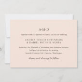 アンドレアタンエレガントウェディング 招待状 (正面)