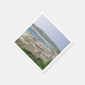 アンドレアブランド#1ビーチデイポファムビーチメイン スタンダードカクテルナプキン (角)