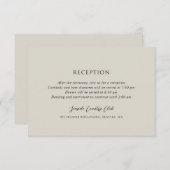 アンドレアベージュエレガントウェディング エンクロージャーカード (正面/裏面)