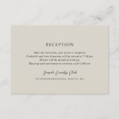 アンドレアベージュエレガントウェディング エンクロージャーカード (正面)