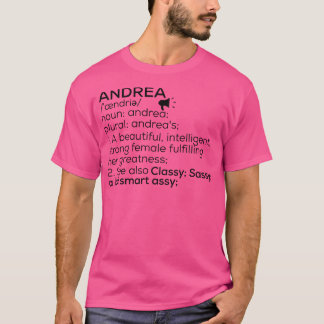 アンドレア名定義アンドレア女性名 Tシャツ